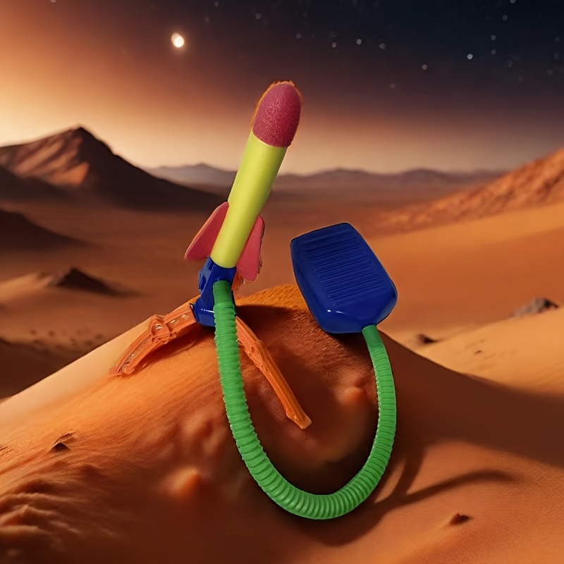 

Launching Toy With Foot-operated Rocket Launcher For Outdoor Use