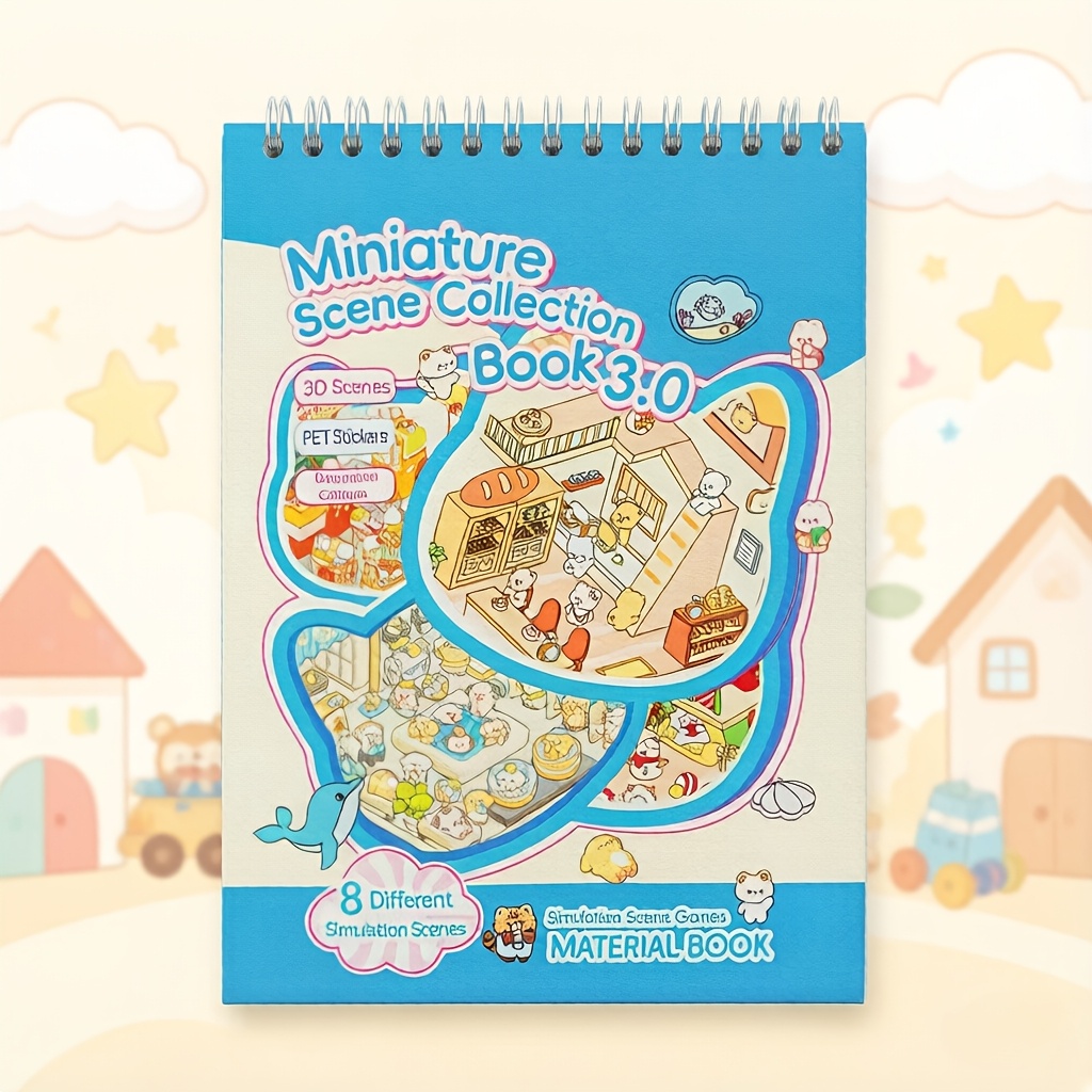 Image of Miniature Scene Model Kit, 3d Model Kit, Styles Of Decorative Stickers, Perfect For Scrapbooking And Leisure Activities, Parent-child , A Perfect Gift For Children