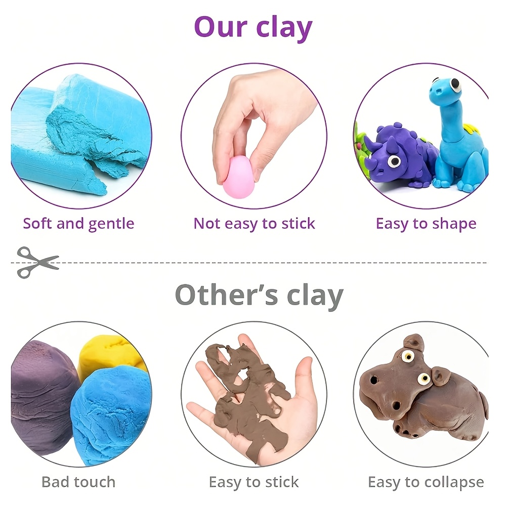 Multicolor Creative Air-Dry Ultra-Light Clay for Crafts
