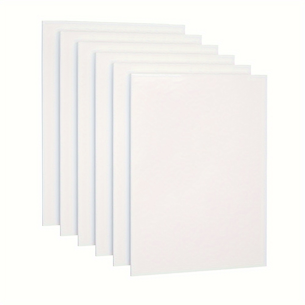 

6pcs Canvas Panels, Gesso Primed White Blank Canvas For Painting - 100% Cotton Art Supplies Canvas Board For Acrylic Paint, Pouring, Oil Paint, Watercolor, Gouache