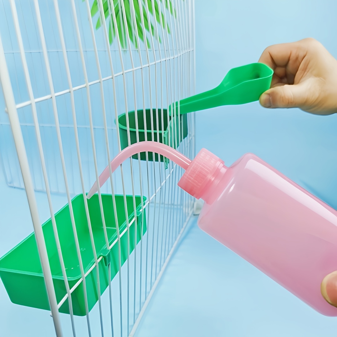 2er-Set Vogel Haustier Papagei Wasser- und Futternapf Vogellecker  Vogelkfig Tragbarer Kunststoff Wasserspender Kleiner Haustier Vogelkfig  Wassernapf Vogelkfig Zubehr
