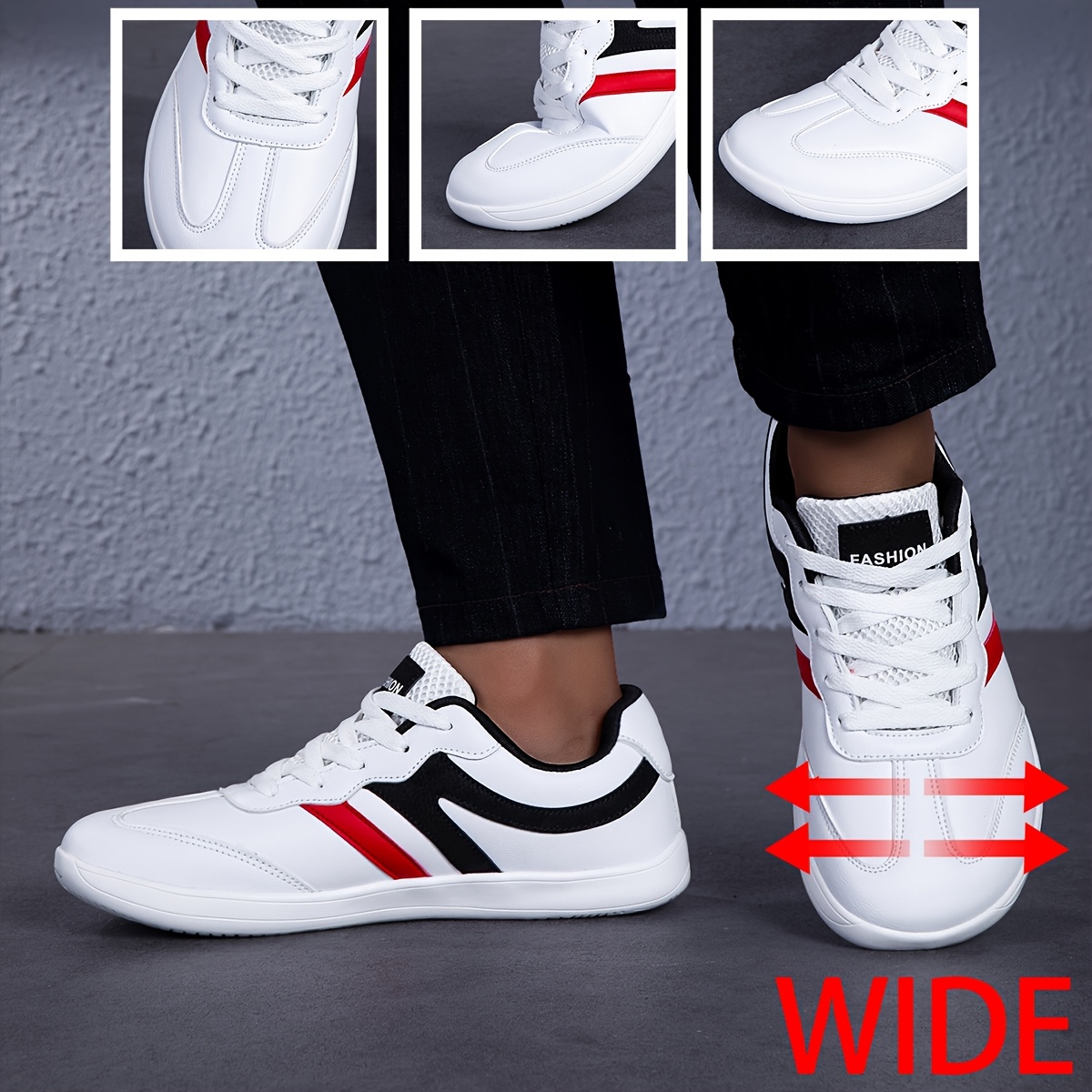 Wide Toe Box Sneakers for Men & Women, Lightweight