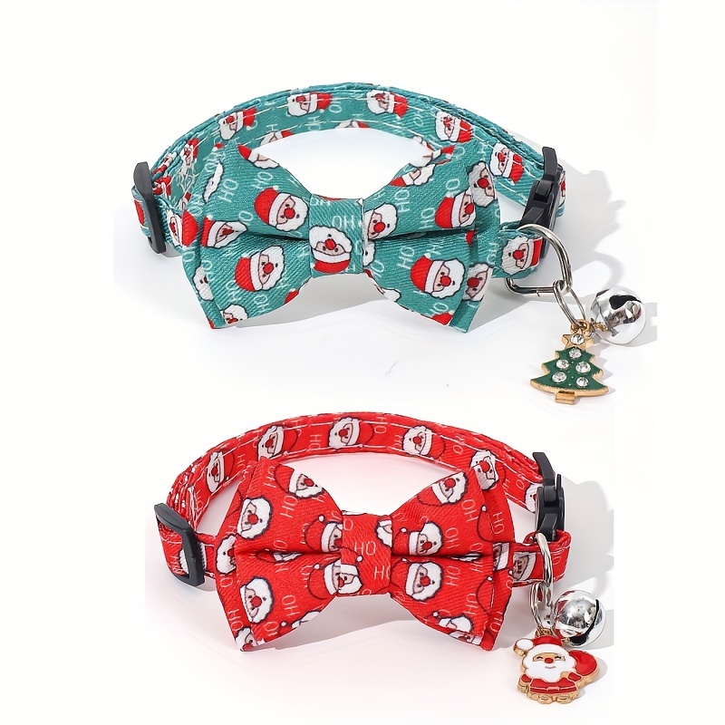 

Christmas Cat Collars And , Polyester Pet Collars, And