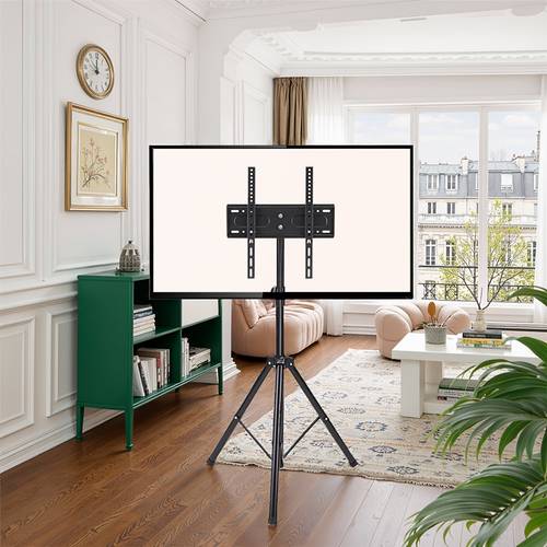Adjustable Height Portable TV Stand - Heavy-Duty Metal Tripod TV Mount with Sturdy Base, Compatible with Flat Panel TVs up to 139.7 cm, Lightweight & Stable for Outdoor, Home, Camping, RV, Patio, Indoor/Outdoor Use - Easy Setup No Tools Needed, Outdoor Entertainment, , Durable Construction, Home , Camping Gear, Spacesaving Design, Materials,