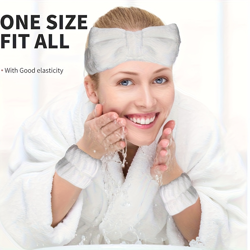 3pcs makeup headbands 1pc headband fluffy bow headband 2pcs Temu