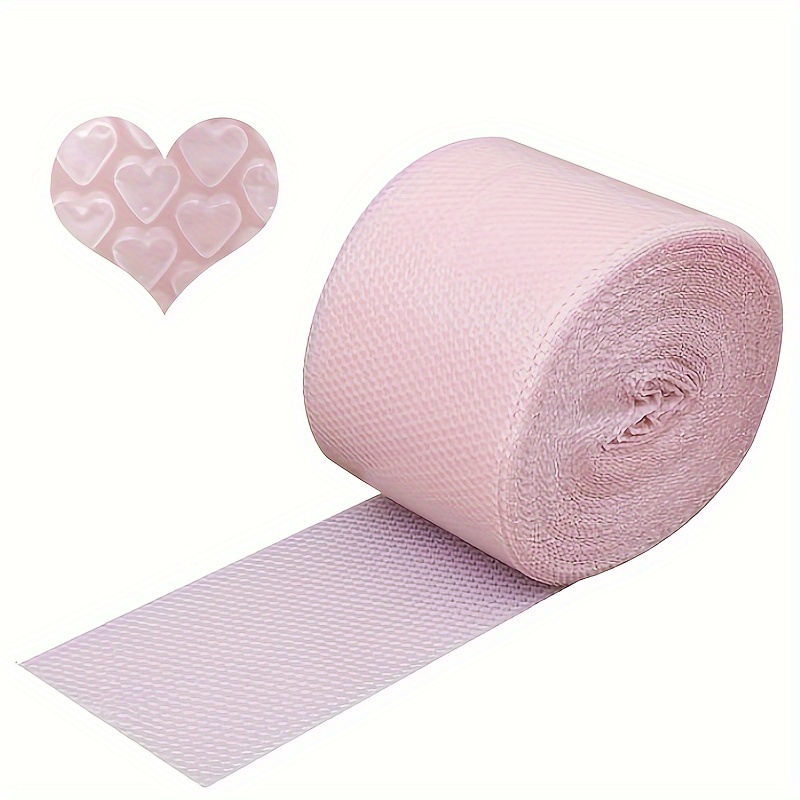 

1pc Love Thickened Shockproof Pad Packing Film Pink Heart-shaped Bubbles