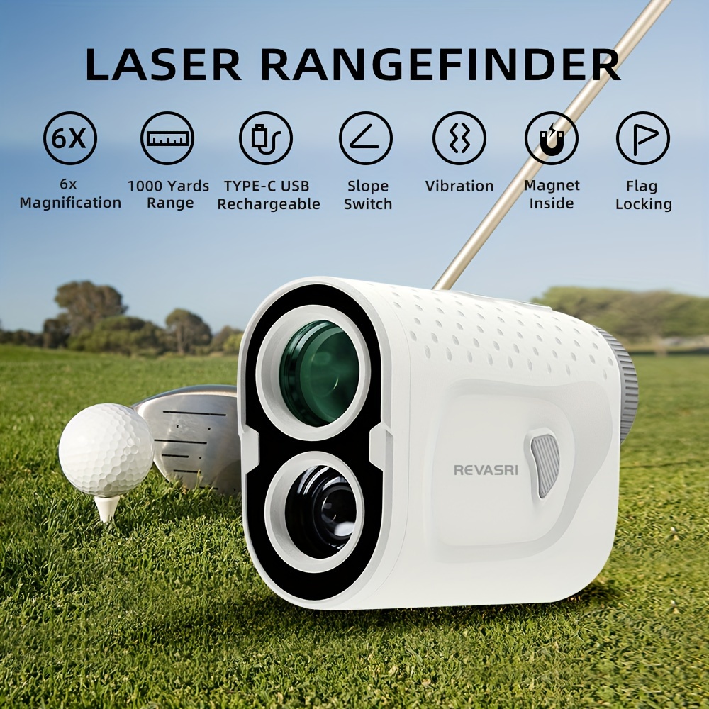 

1000 Yds Mini Golf Rangefinder With Magnet And Slope Compensation - Type-c Charging