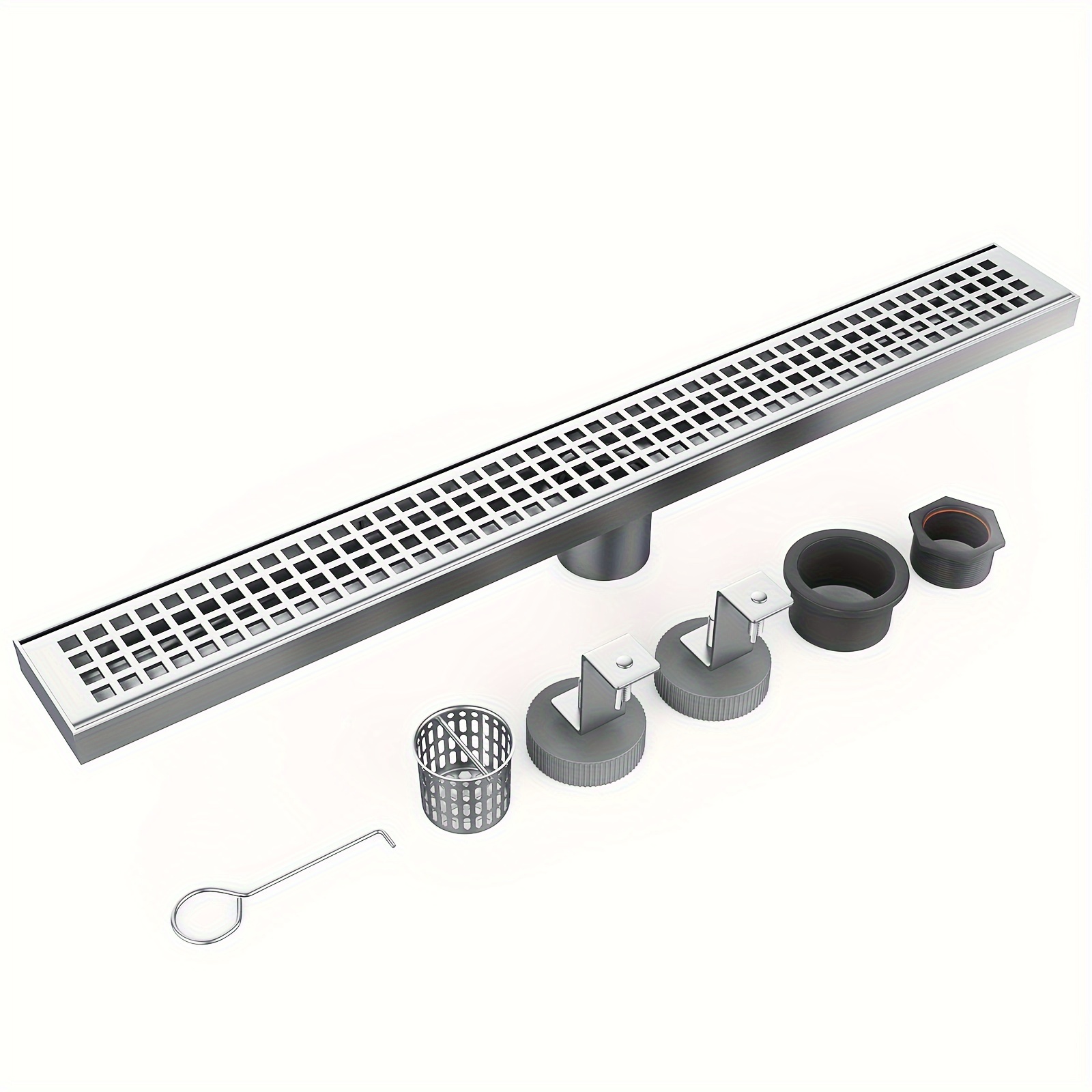 

Drain, Drain 24 Removable , 304 Steel Drain, Drain Leveling Feet, Strainer