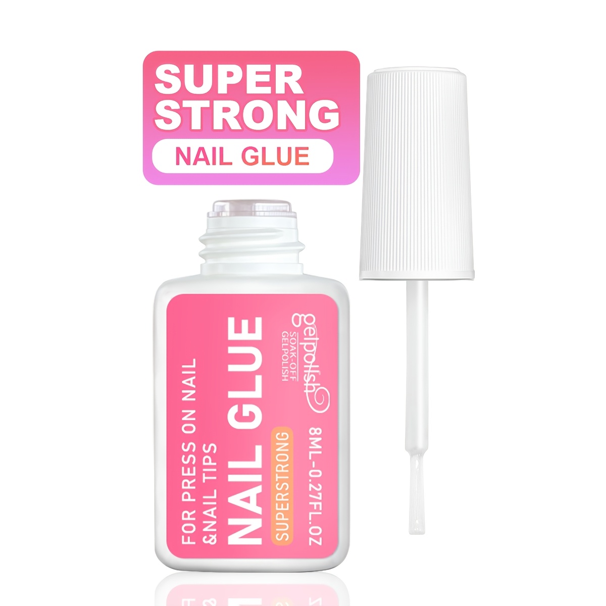 1pc   for applying press on nails nail tips and acrylics provides long lasting hold   strength and   application with a   design for  