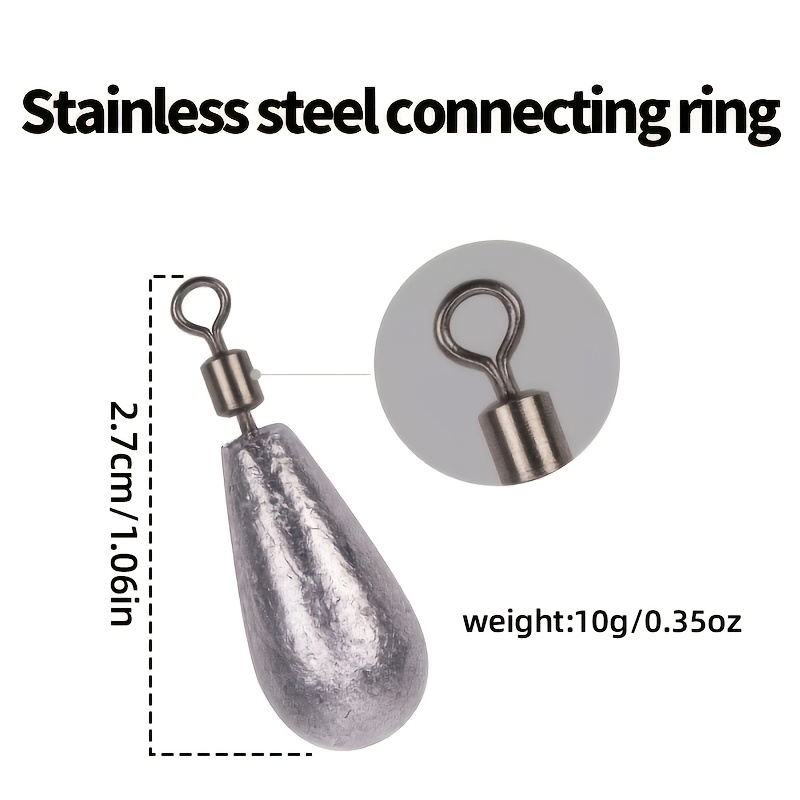 10pcs quick release fishing weight sinker soft bait sinker Temu