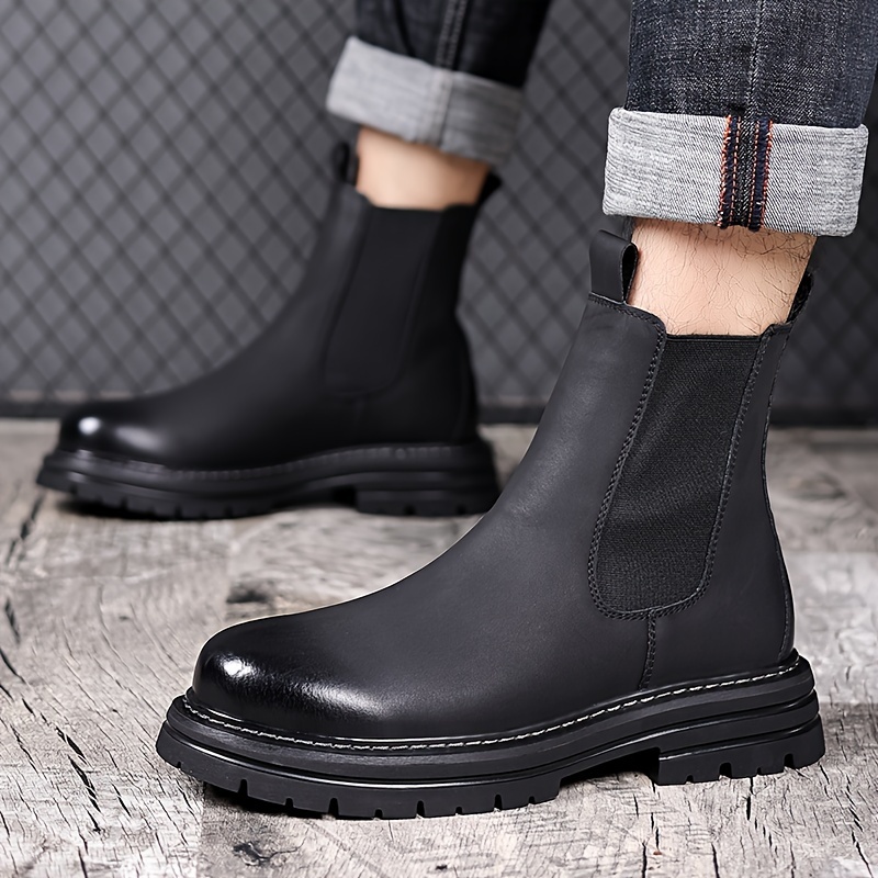 Herren Chelsea Boots Schuhe Boots Schwarz Marc O'Polo Schwarz
