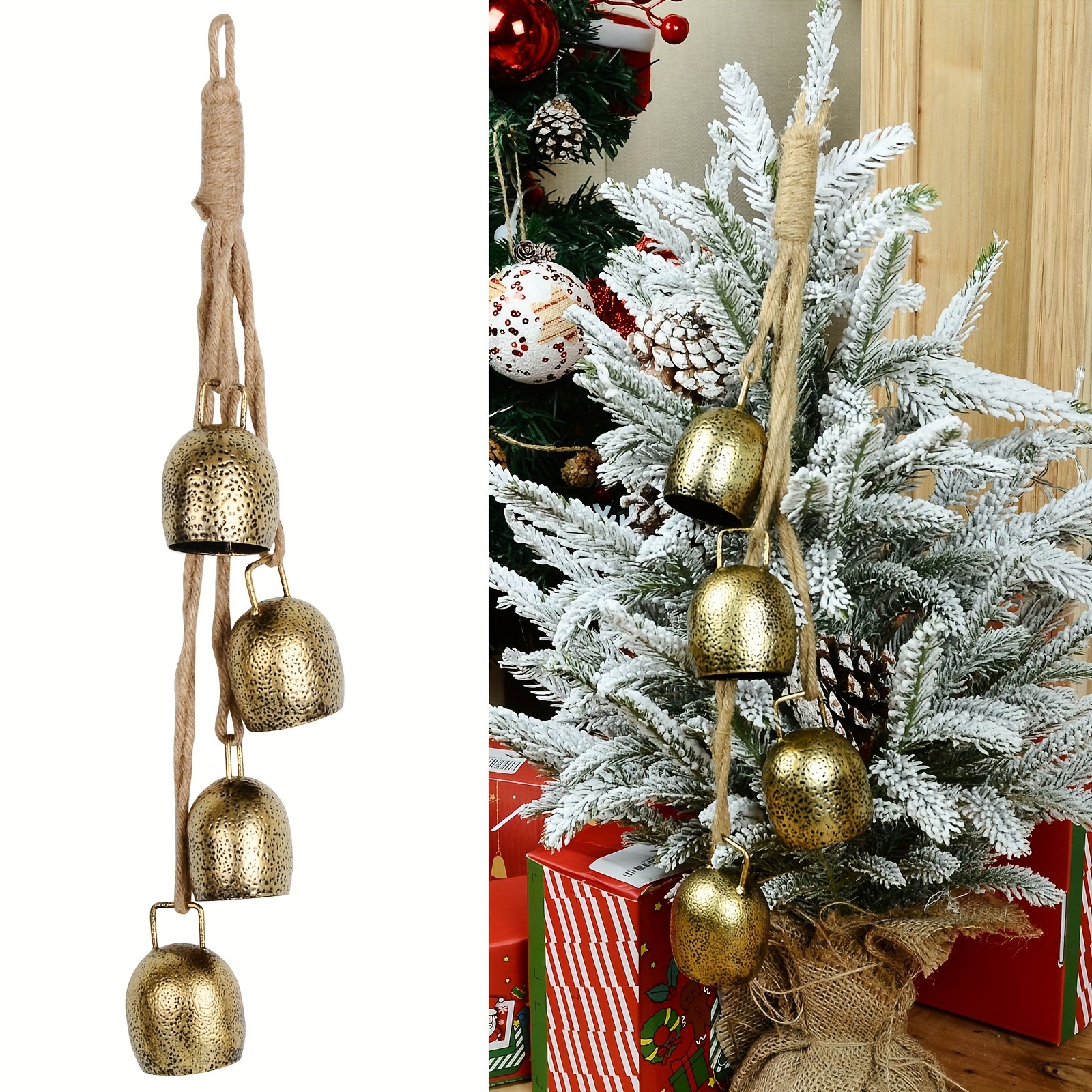 

4pcs Shangtianfeng Metal Christmas , Hanging Decorations For , , Wreath, , Fireplace, - No Needed, Featherless, For & Decor