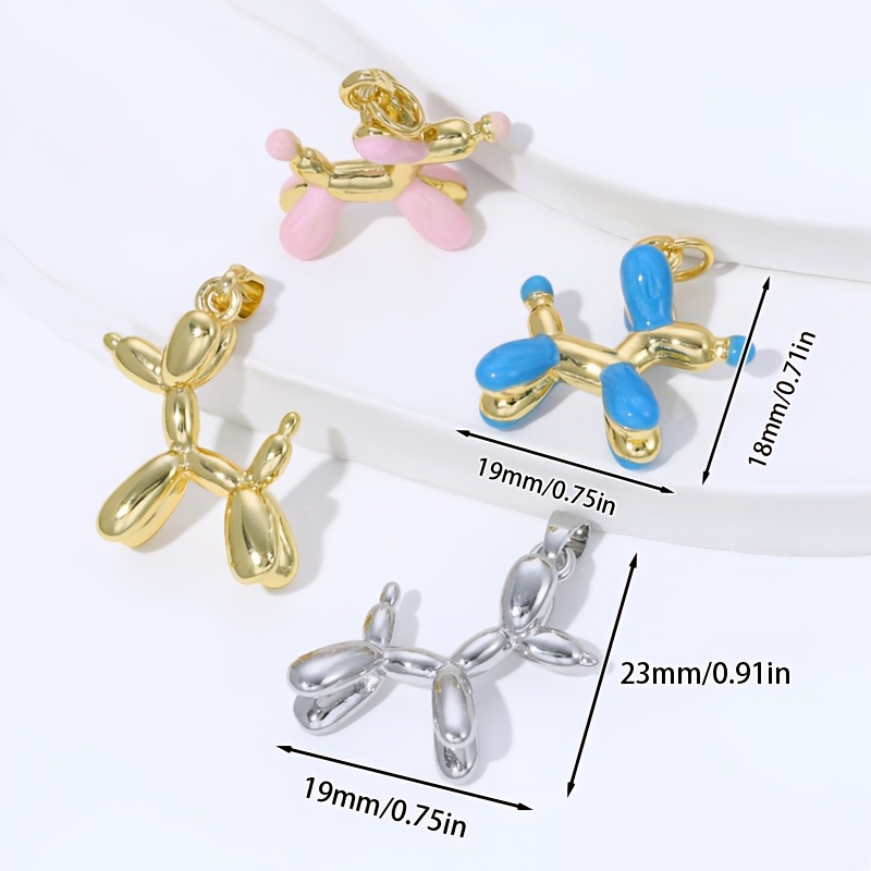 Women's Copper Plated Balloon Dog Pendant — Fun Accessory