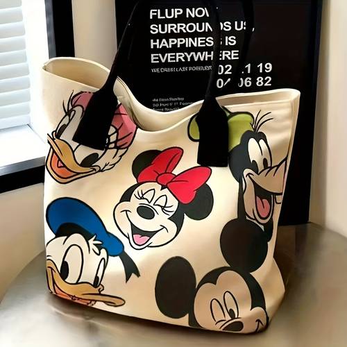 bag womens large capacity cartoon dog pattern shoulder tote multifunctional comic handbag work purse