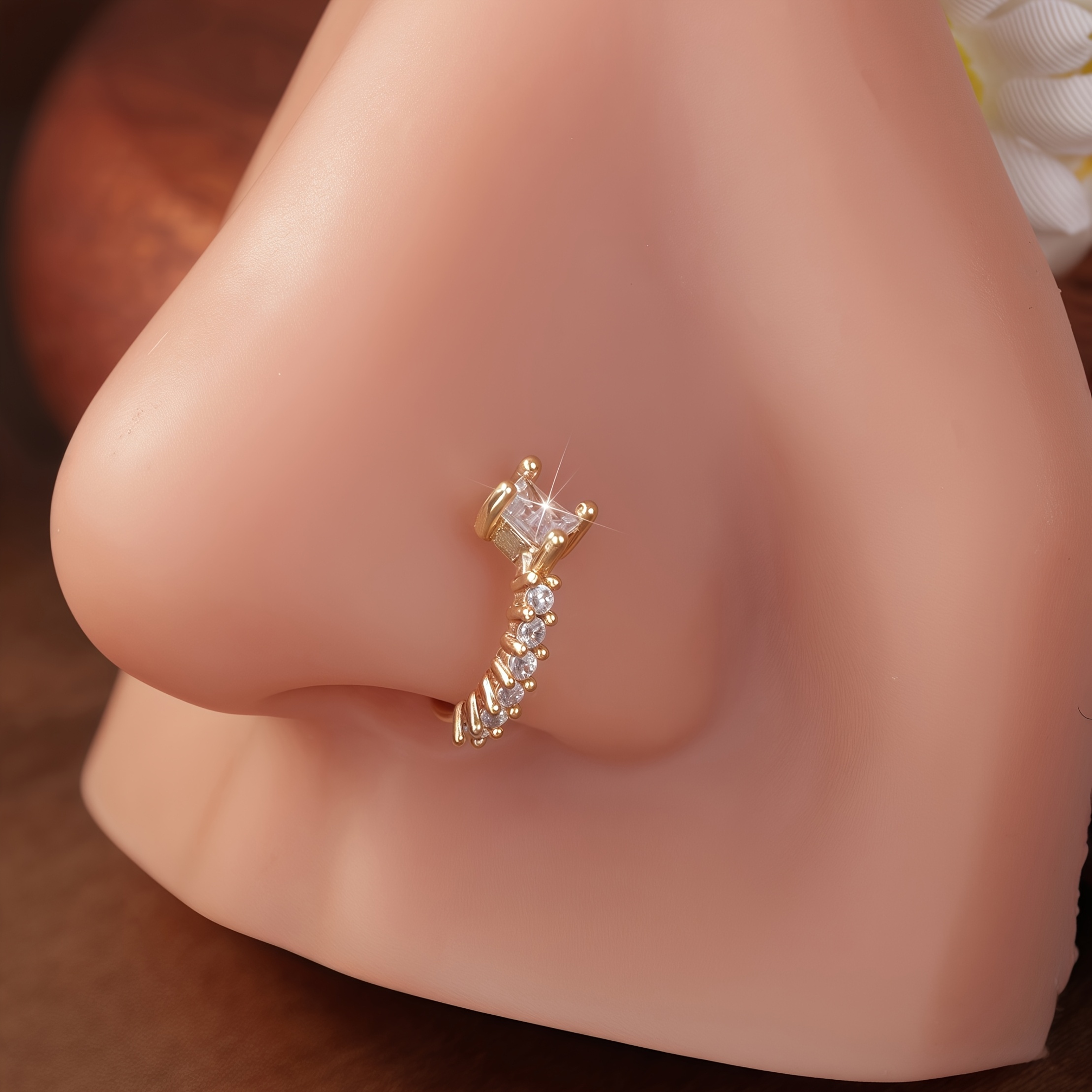 Image of 1 Nose Ring Hoop Earring, Cute Nose Jewelry For Women And Men