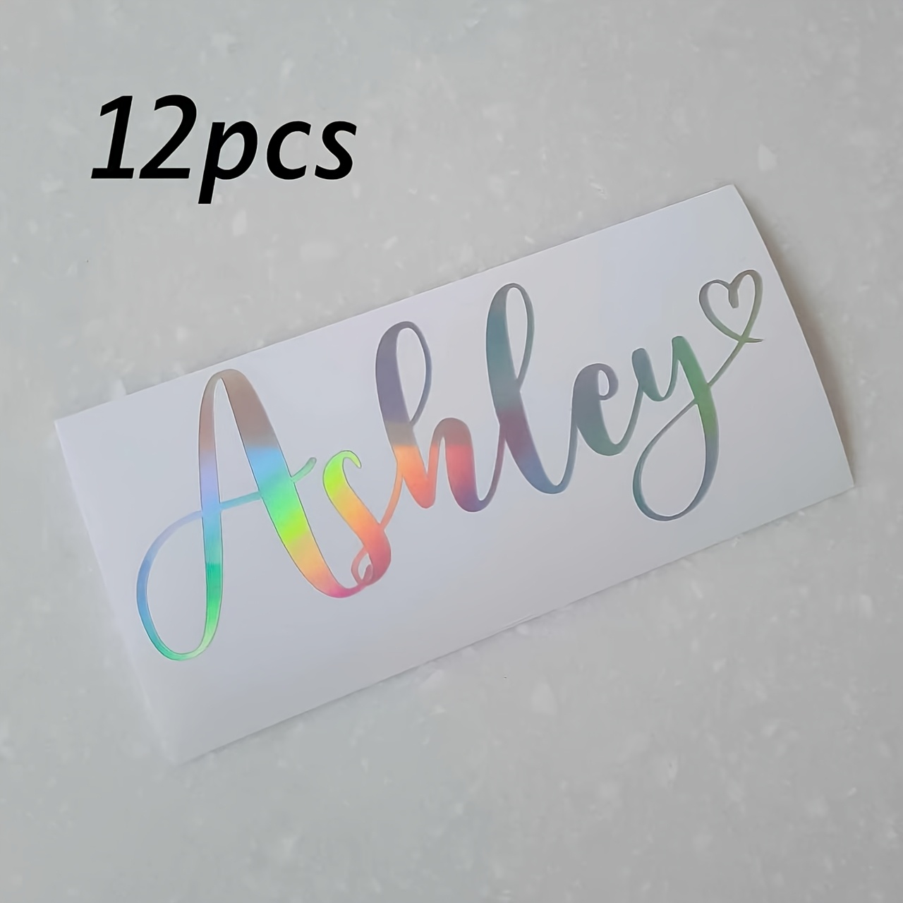 TEMU Custom Personalized Holographic Name Stickers: Suitable For Cups, Glassware, Laptops, And Candies, Graduation Party Gift Stickers, Party