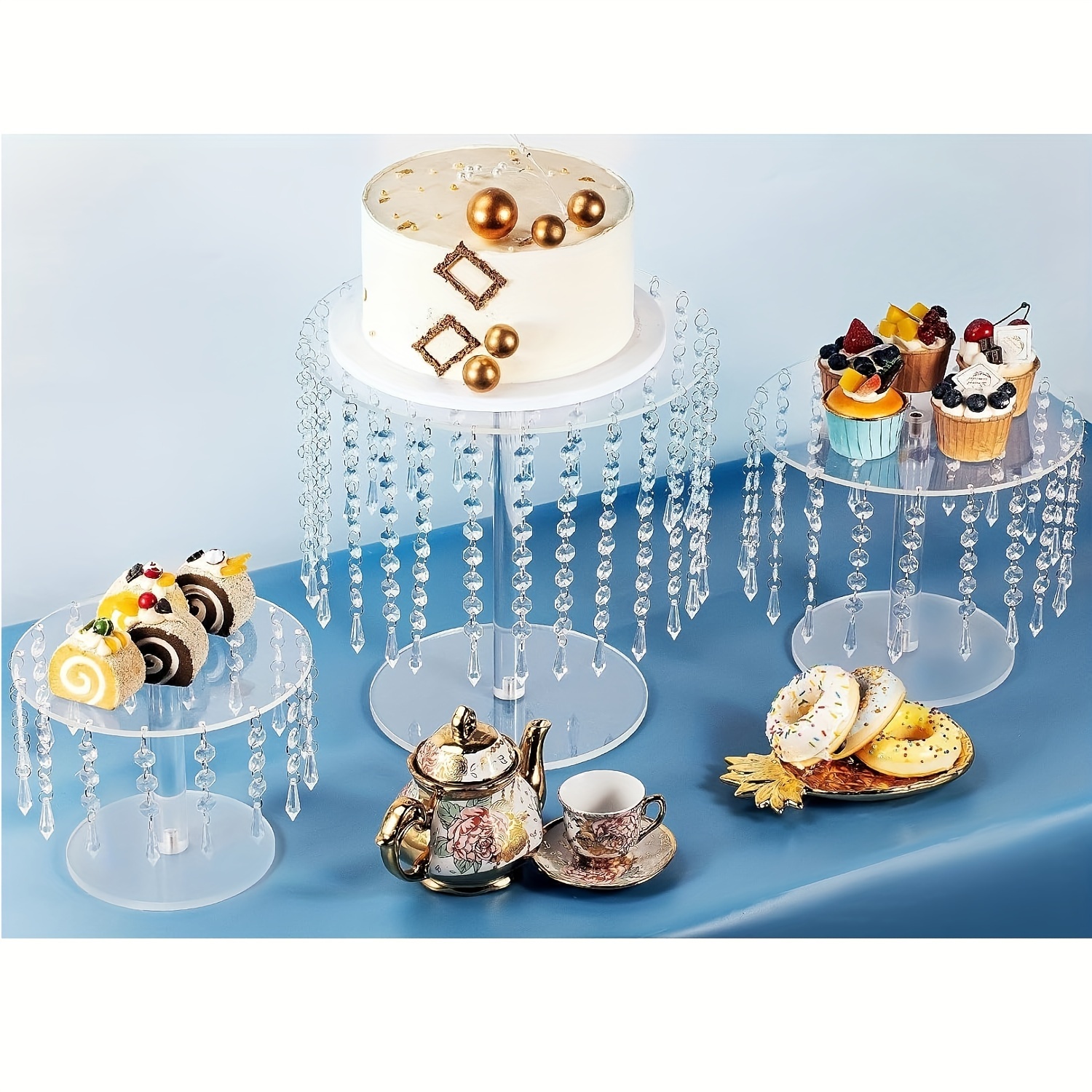 birthday party birthday cake stand set