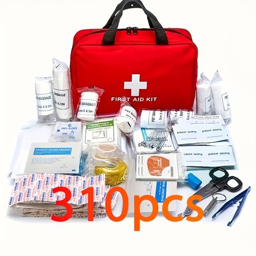 310pcs first aid kit with bandages emergency and survival kit for home car office and camping essential emergency supplies
