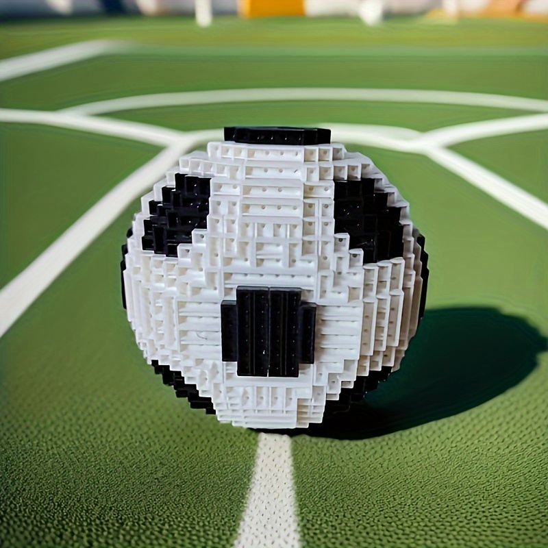 

1000-piece Creative Soccer Ball Building Blocks Set - Perfect Gift For Football Enthusiasts, Ages 14+