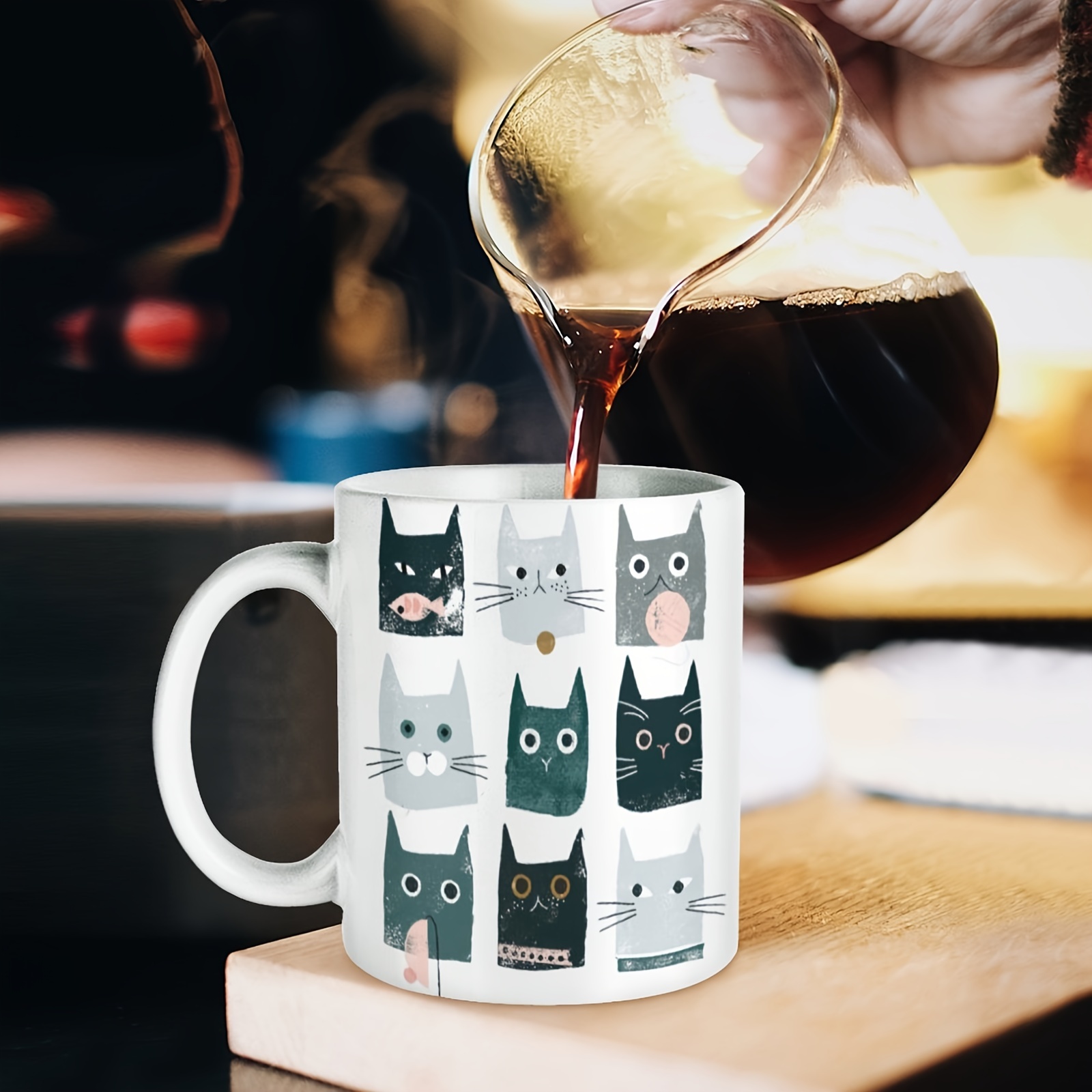 Tasse - Amoureux Des Chats | Café, Thé & Eau - Boutique Kozy
