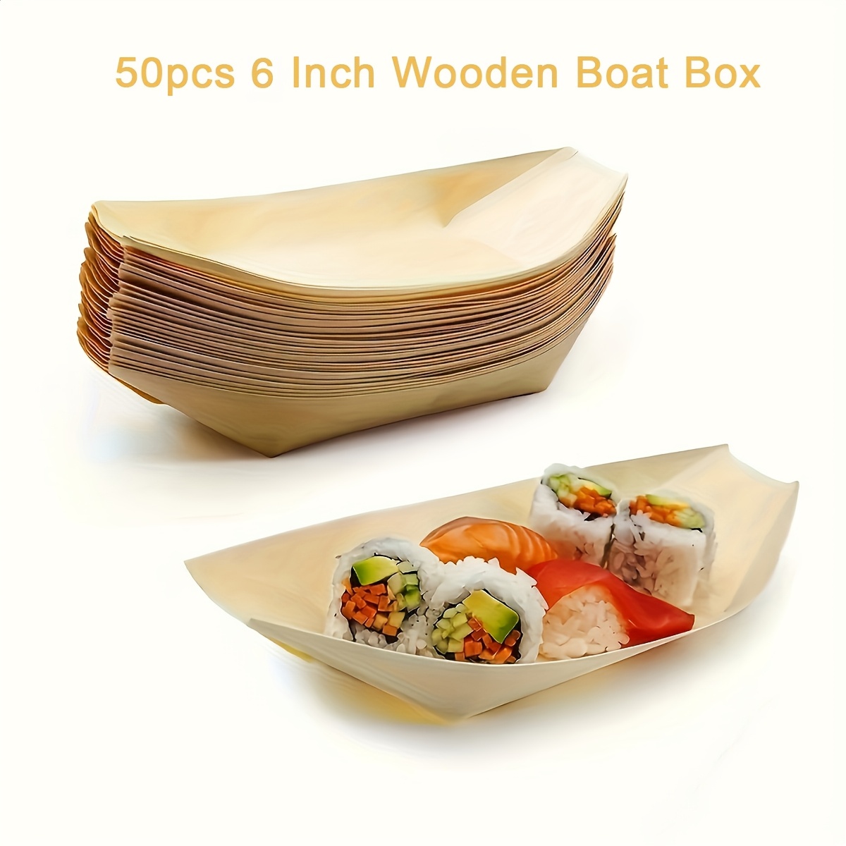 50 stck einweg holzservierboot teller picknick camping - Temu Germany