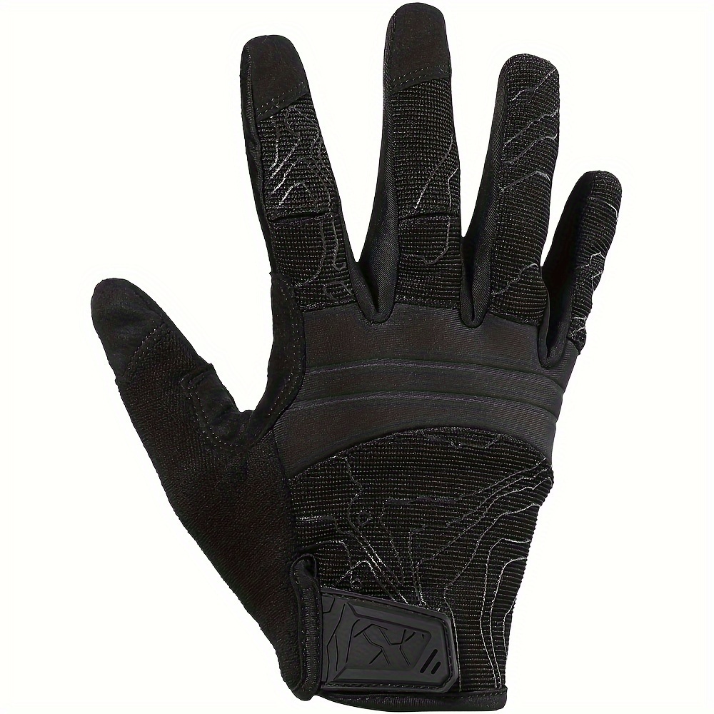 Image of Men' Breathable Touchscreen Full Finger With Tape Closure, Touchscreen Compatible Suitable For Outdoor,,, Smartphone Use, Weather & Full Hand Coverage For Smartphones/tablets