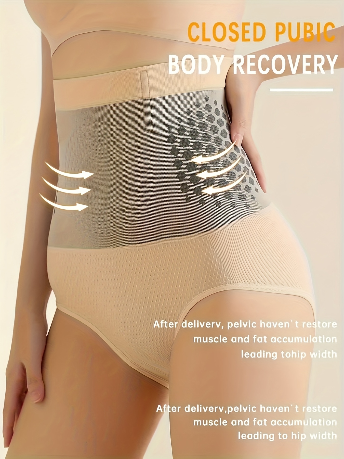 High-Waisted Tummy Control Shapewear Shorts for Women, Geometric-Patterned Polyamide 90% Spandex 10% Knit Fabric, No Padding, High Support, Pull-On Design, Butt Lifting, Belly Slimming Body Shaper Panties