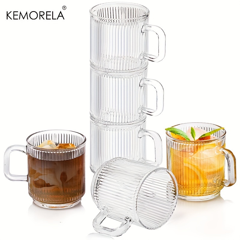 18 oz large ceramic coffee mug set of 4, handle tea cups, reusable,, latte,  cappuccino, mocha, family use, microwave & dishwasher safe - white - home &  kitchen - Temu New Zealand