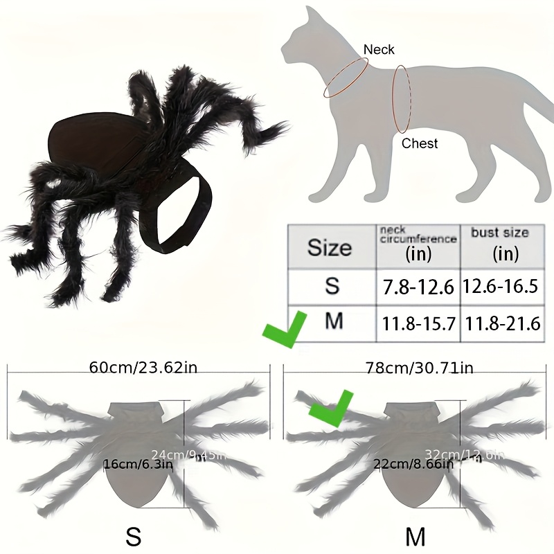 TEMU Halloween Costume, Halloween Costumes Suitable For Cats And Small Dogs, With Adjustable Shoulder Straps, Halloween Costumes And Decorations,