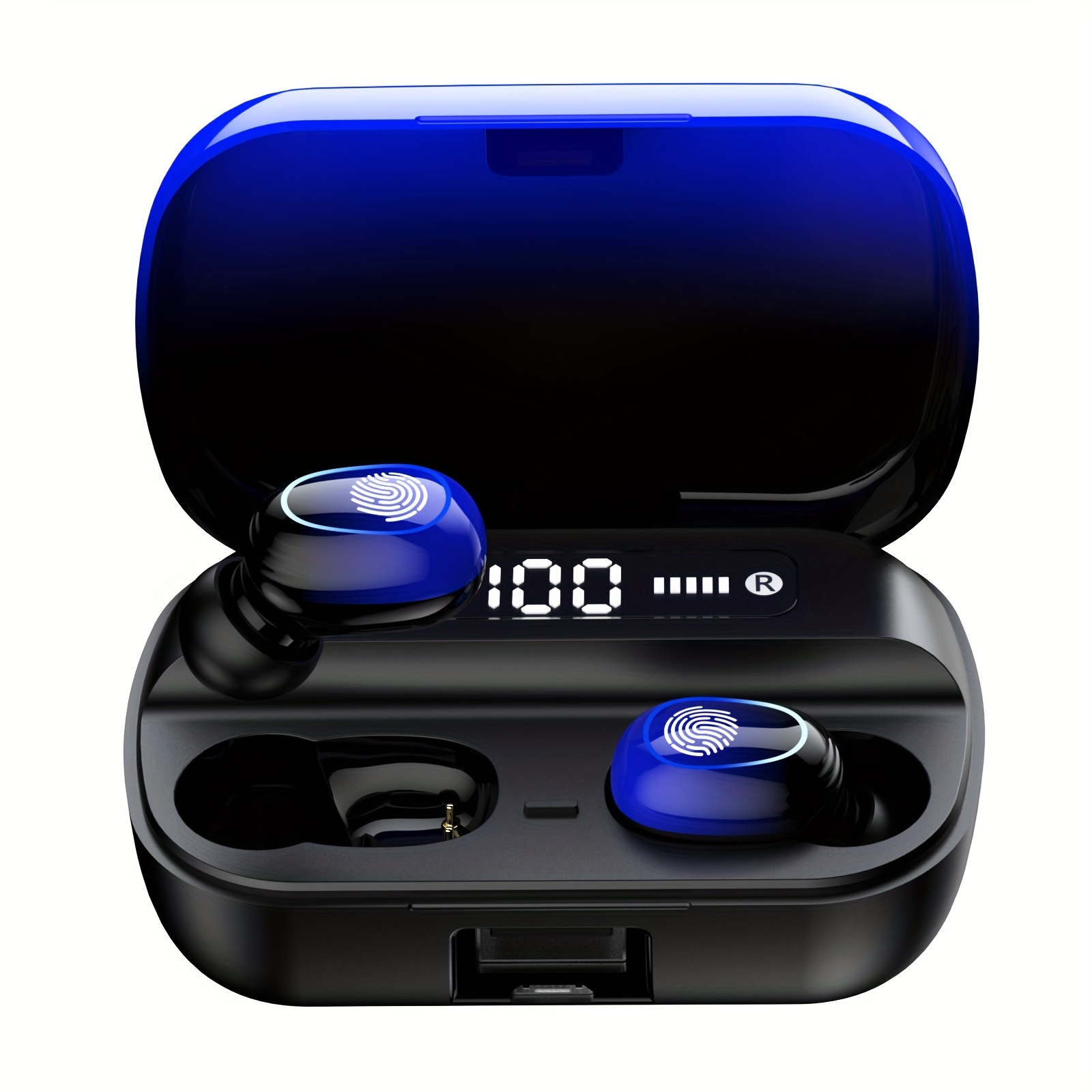 TEMU New Wireless In-ear Headphones Smart Noise Cancellation Sports Fitness Running Headphones Stereo Surround Sound Built-in Microphone For Iphone