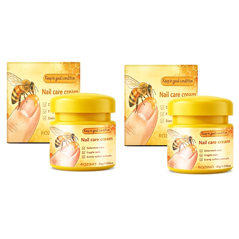 Image of Super Bee Venom Nail Care Cream 2pcs, Provides 24-hour For Nails, Moisturizing, Brightening Nails, Improving Signs Of /split Nails, Dullness, And . Suitable For Worn, Chipped, Broken