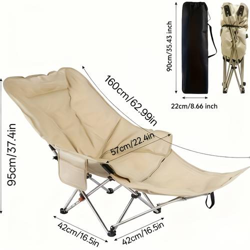 adjustable reclining chair with four 600d oxford fabric reinforced frame for outdoor and indoor use suitable for beach fishing backyard parties durable comfortable and easy to fold
