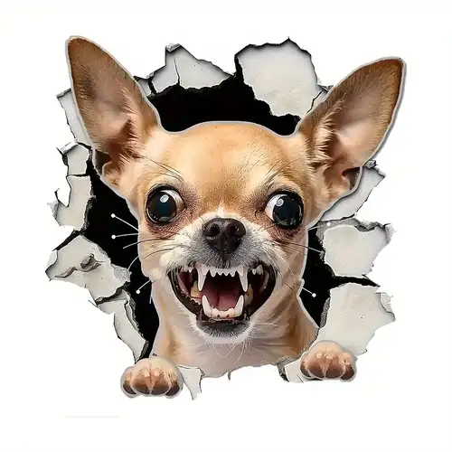 ANGRY CHHUAHUA Face - Vnyl Decal Stcker Car Truck Van SUV Wndow ANGRY CHHUAHUA Face - Vnyl Decal Stcker Car Truck Van SUV Wndow