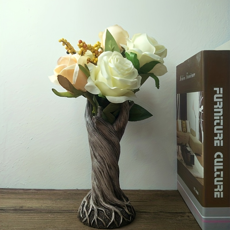 

1pc Strange Tree Stem Vase, Simulation Dead Tree Stem Winding, Fantasy Creative Resin Statue Ornament, Home Decoration Crafts