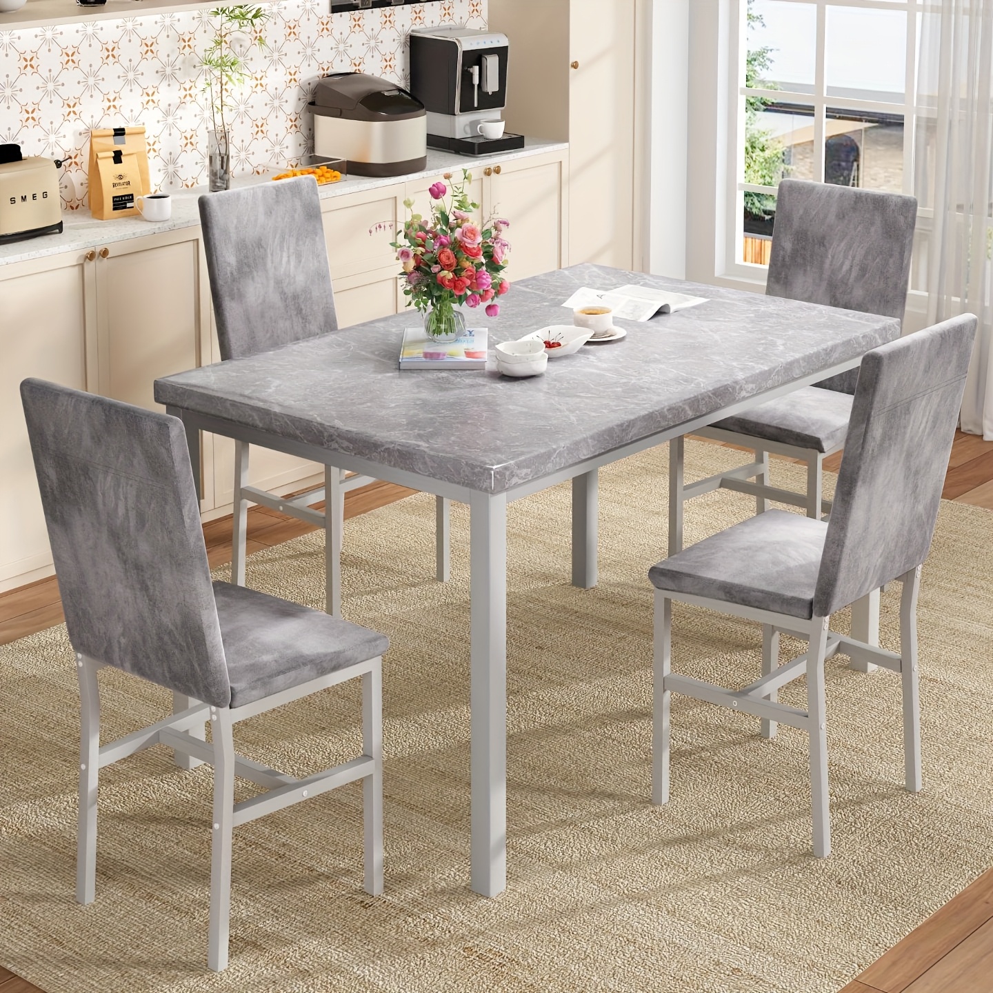 7pcs dining table set, 71