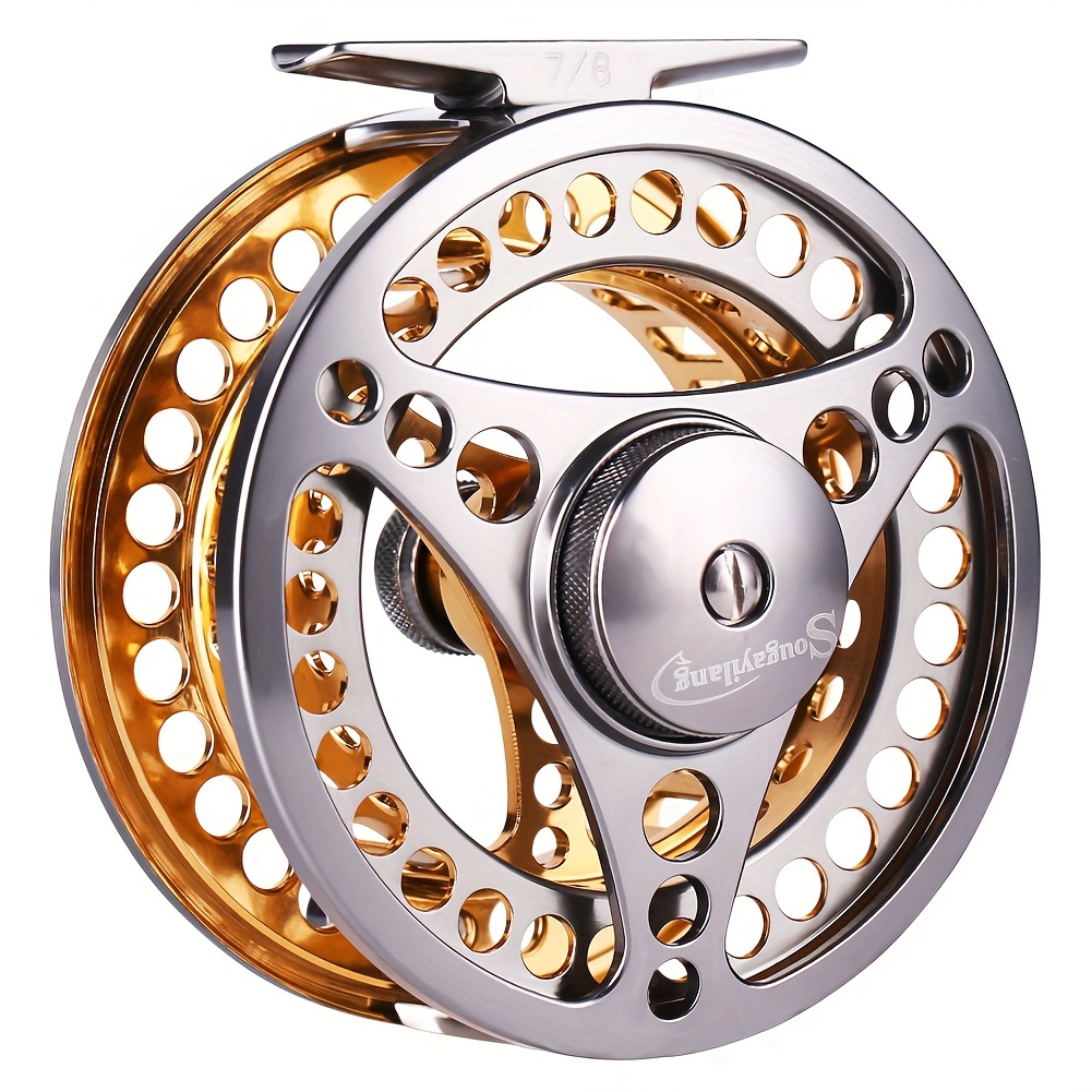 

Sougayilang Full Metal Fly Fishing Reel 5/6 7/8 Wt Large Arbor With Cnc Aluminum Alloy Spool Fly Fishing Reels For Trout Fishing