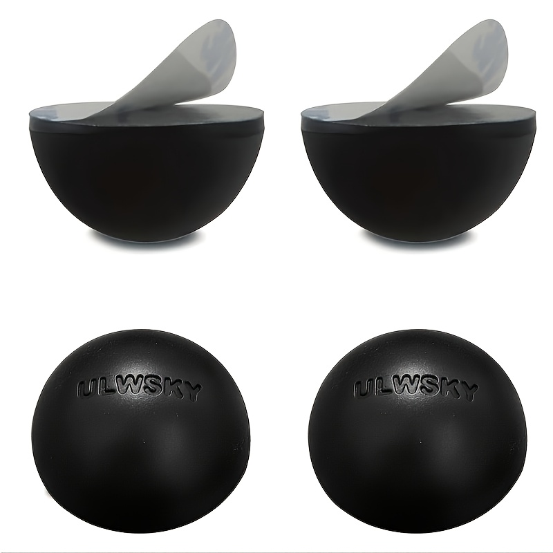 E-shop 1,2'' (4er-Pack) Silikonfüße zur Isolierung für Verstärker, Decks oder andere Audioequipment, rutschfeste Halbkugel mit Klebefläche (Hält bis zu