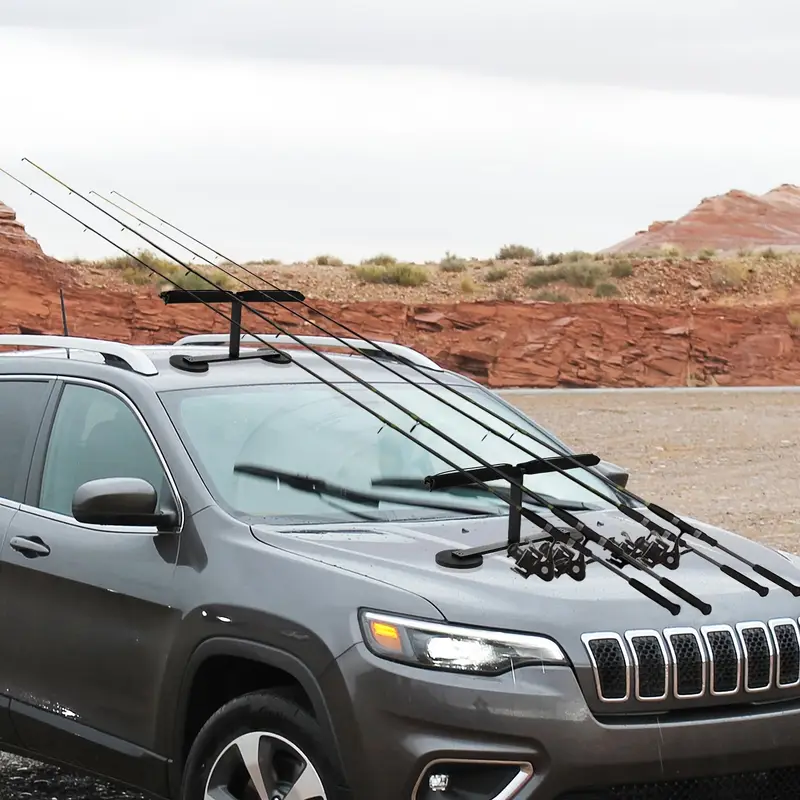 jeep grand cherokee fishing rod holder LITTLEMOLE Compatible with 4-Door Wrangler JL 2018-2026 This saves you time fumbling with unruly tie Rhino-Rack Fishing Rod Carrier -