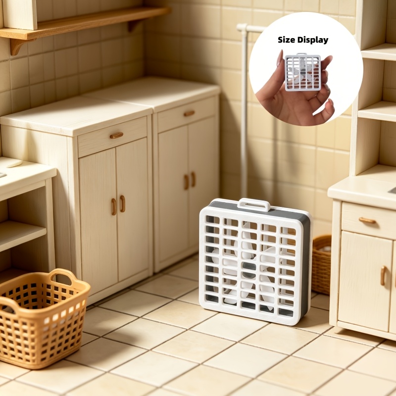 TEMU 1pc Mini Model House Square Grille Decorative Component, Miniature Scene Model Accessory