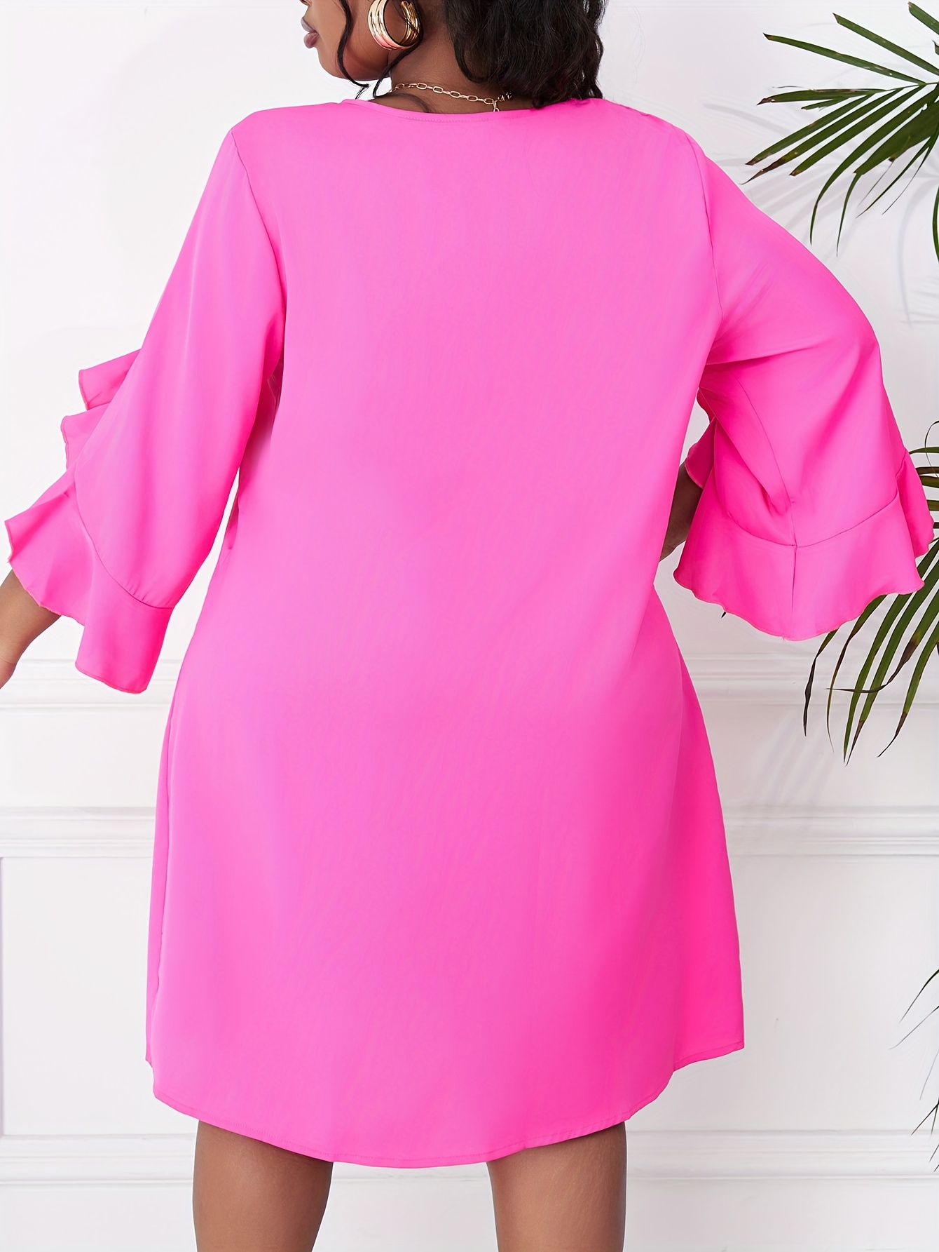 round neck asymmetric dress Asymmetrical A-Line High Low V Neck Mother of the Bride Dress main image 0