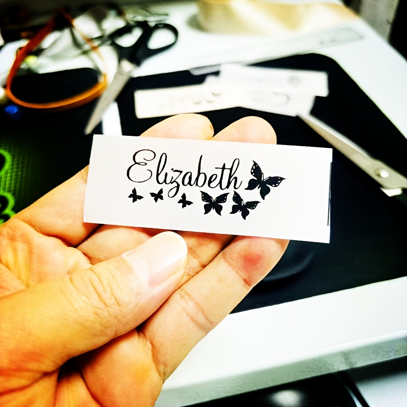 TEMU 20 Etiquetas de Personalizadas con Cinta Cosidas a , Tela Prémium: Nuestras Etiquetas de Costura Están Hechas de Tela , Duradera y de .