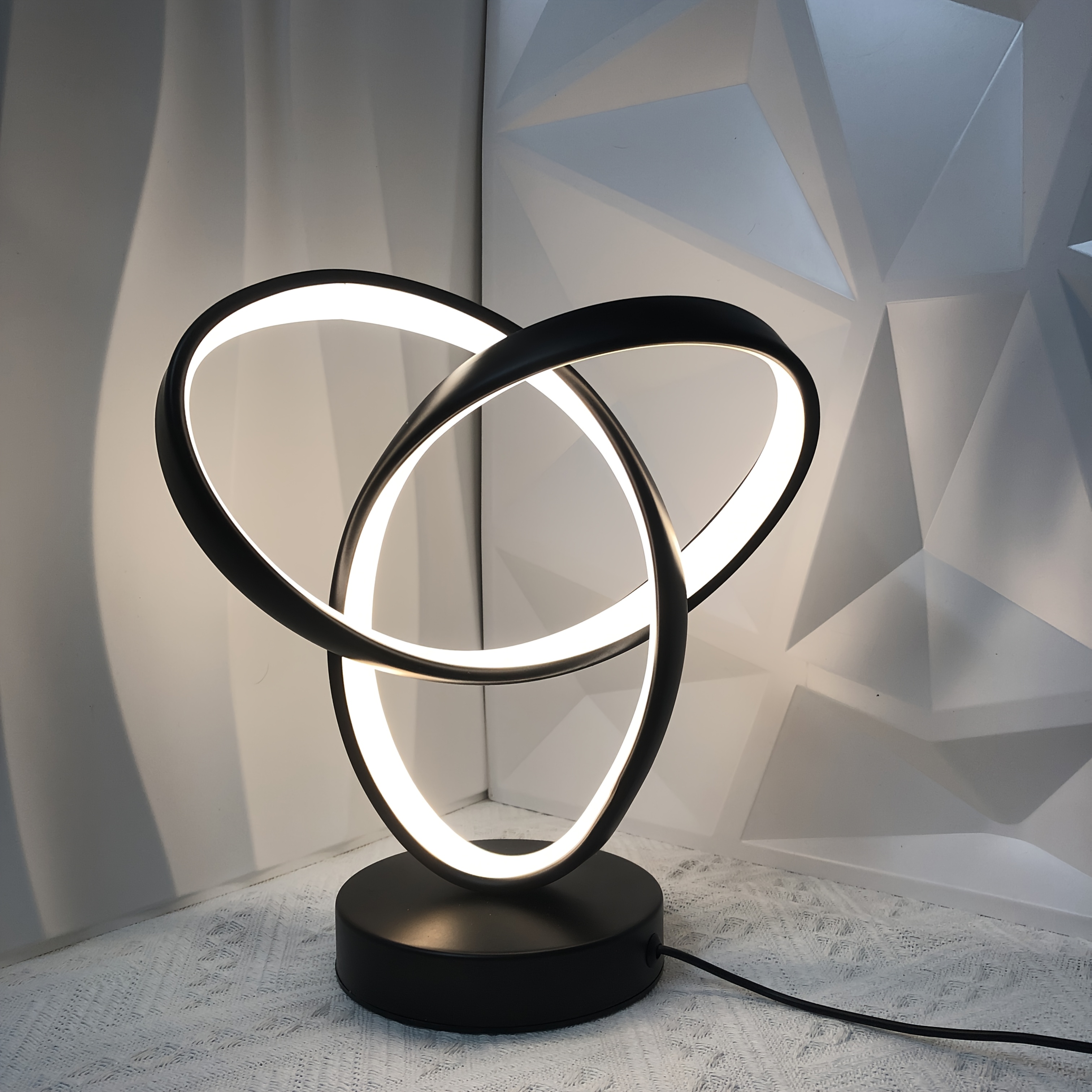 LED Desk Lamp • Aluminum Art Lamp • Eye-Protecting Lamp • Three-Color Adjustable Light • Dimmable Desk Lamp • Suitable for Office, Living Room, Bedroom • Used for Reading, Studying, Work Desk, Table Lamp, Living Room Lamp, Bedroom Light