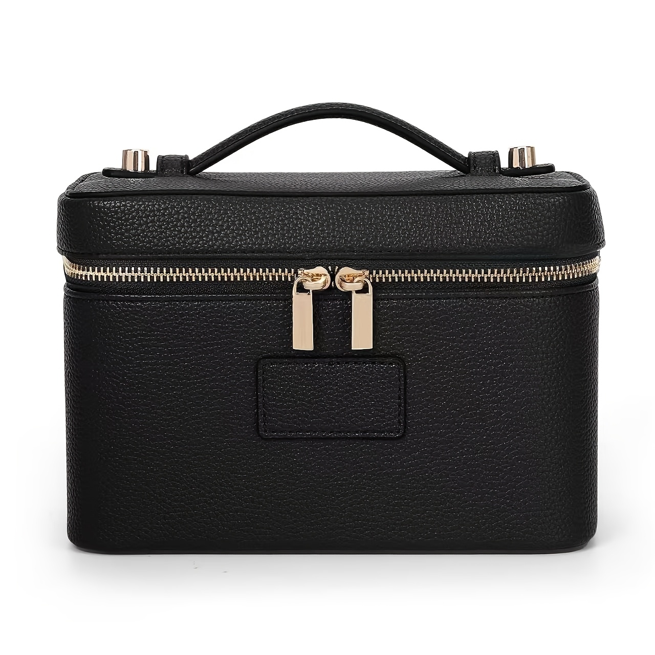 TEMU Large Makeup Bag Suitable For Travel & Daily Use - Handbag With Zipper Closure, Shoulder Strap, Elegant Solid Color, Tote For, Gym, - Yiwu-made
