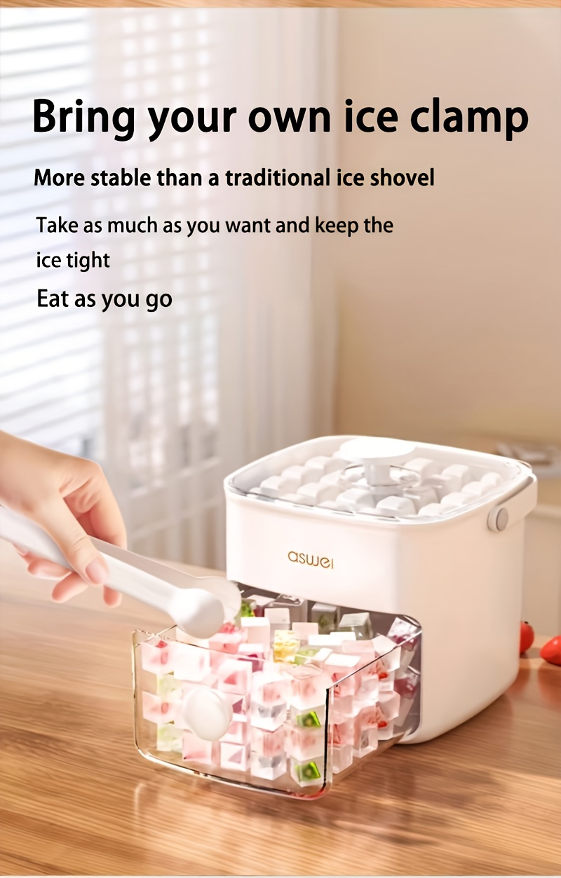 food grade large capacity   tray double layer 48 cube mold an effortless ice maker for producing large quantities of ice designed for use with a refrigerator made from safe lead free materials suitable for home and celebration use essential for christmas parties and new year   details 6