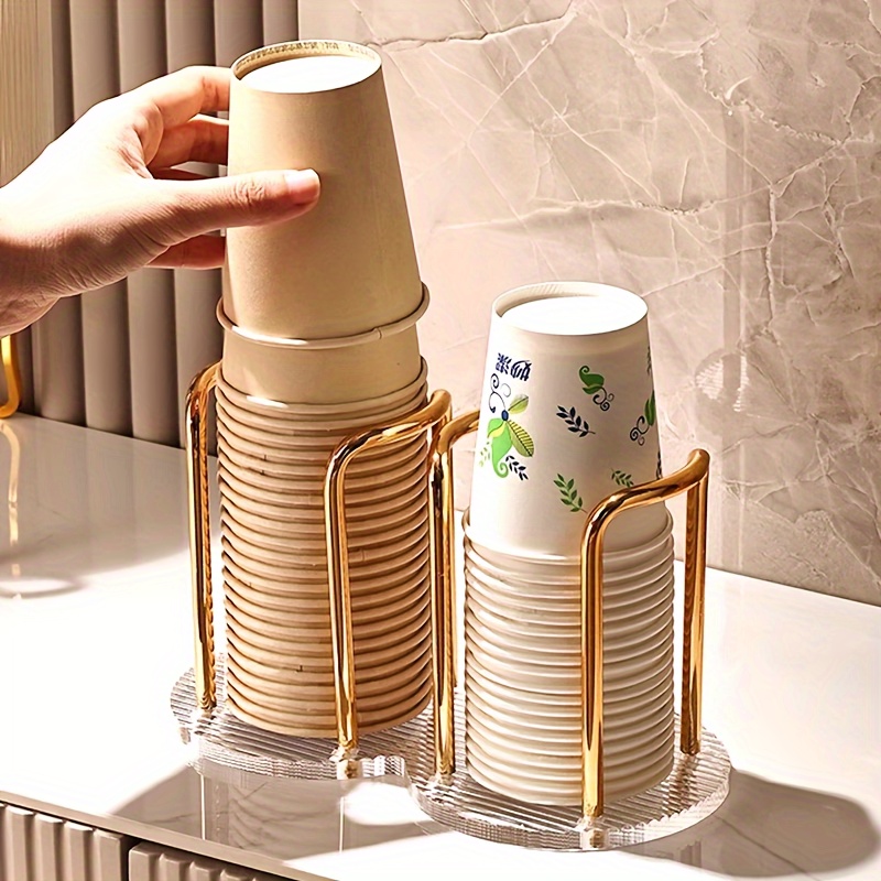 

Acrylic Disposable Cup Holder - Perfect For Home, Cafe, Office & Hotel Use