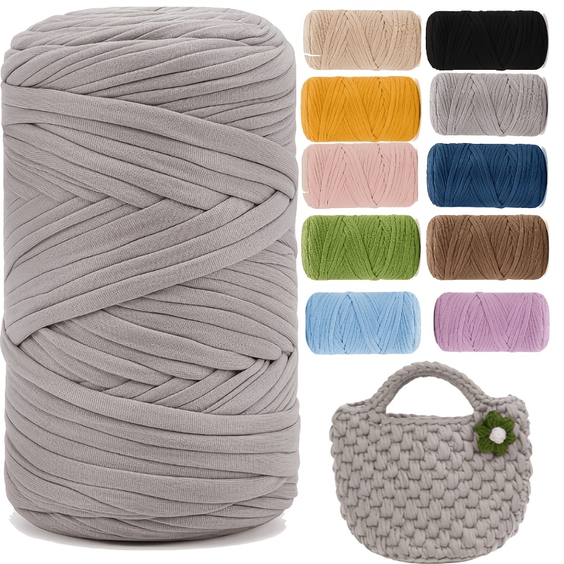 TEMU 1pc Thick Hand-knitted Yarn (chunky) - Large Coarse Craft Balls Suitable For Diy Woven Bags, Baskets, Blankets, Floor Mats, Making - & Handbag