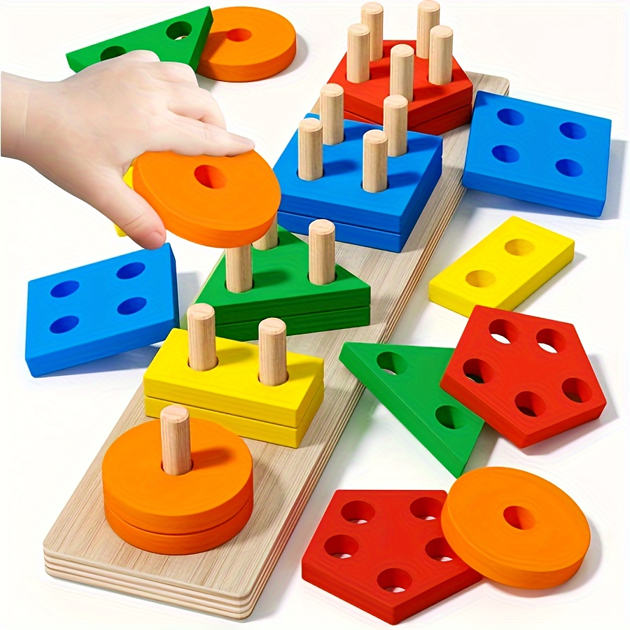 Comprar Juguete educativo, juego de clasificación de formas de juguete para  bebé con cubos de juguete, juegos educativos para niños y niñas de 1 a 3  años