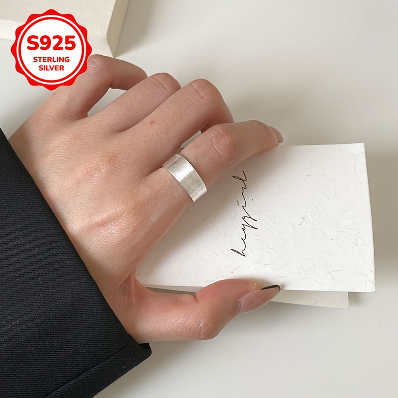 Hypoallergenic Wide Band Adjustable Open Ring