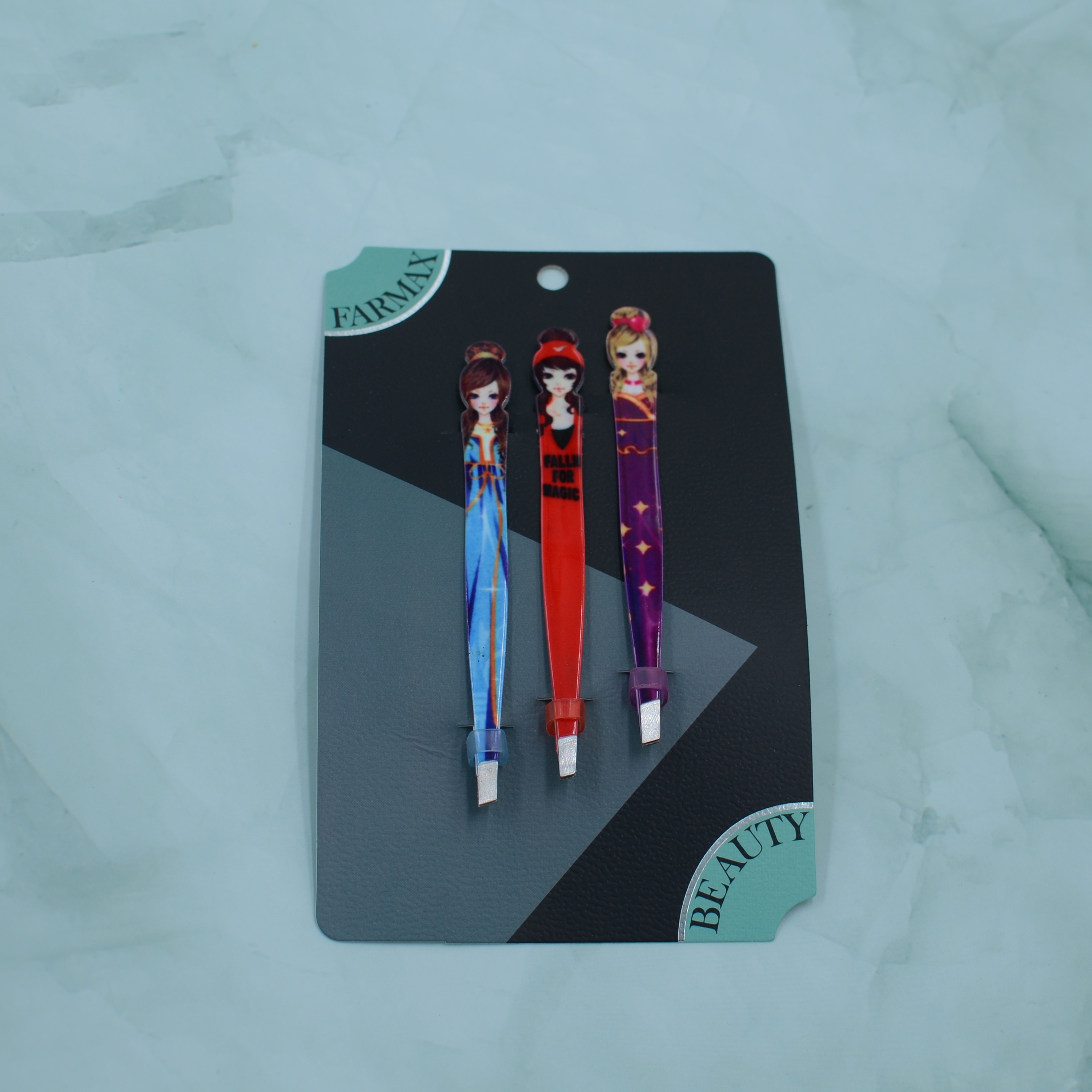 

Festive Cartoon Eyebrow Tweezers Set: 3 Pairs With Low Allergenicity, Perfect For Grooming Eyebrows