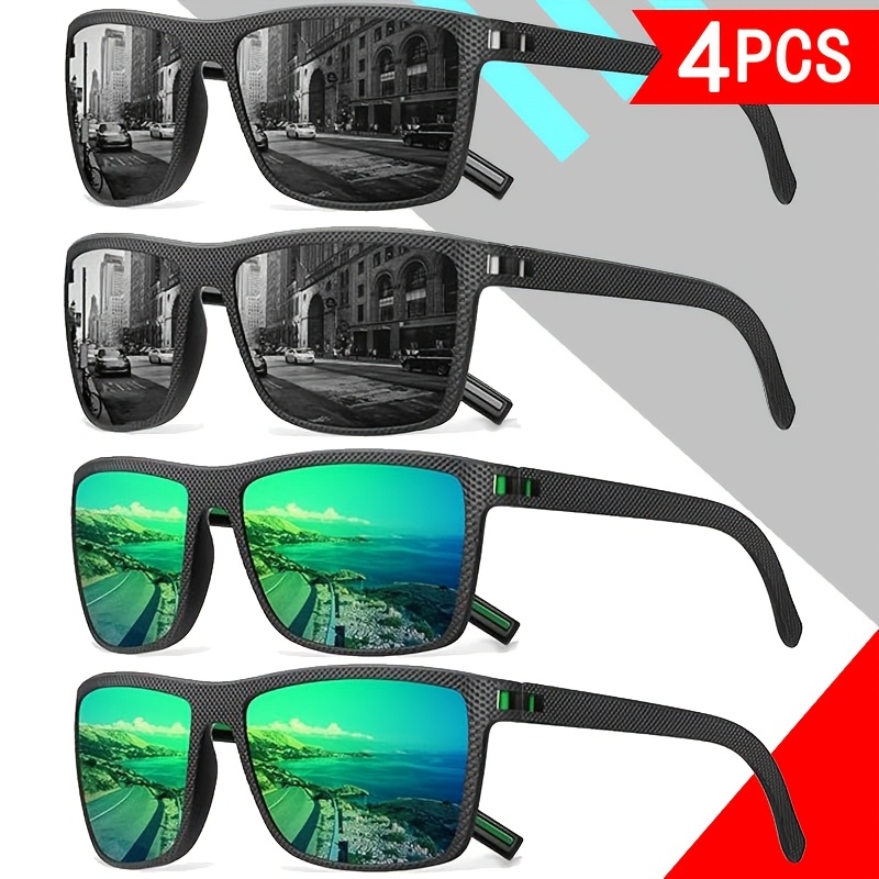 Set of Four Stylish Sunglasses a set four stylish decorative sunglasses men in - Temu Mauritius main image 4